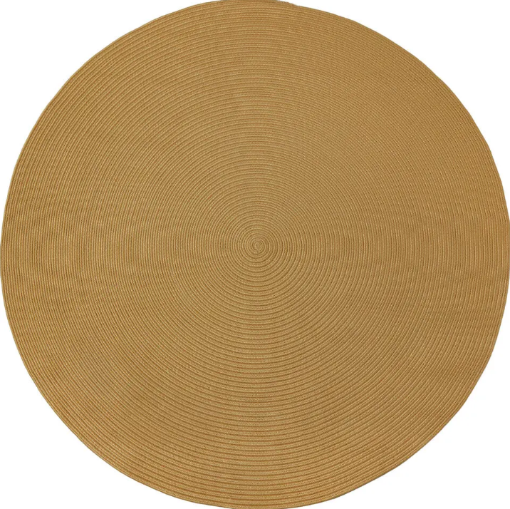 tectake® tapis tressé Raya - Ø 160 cm - aspect jute brun