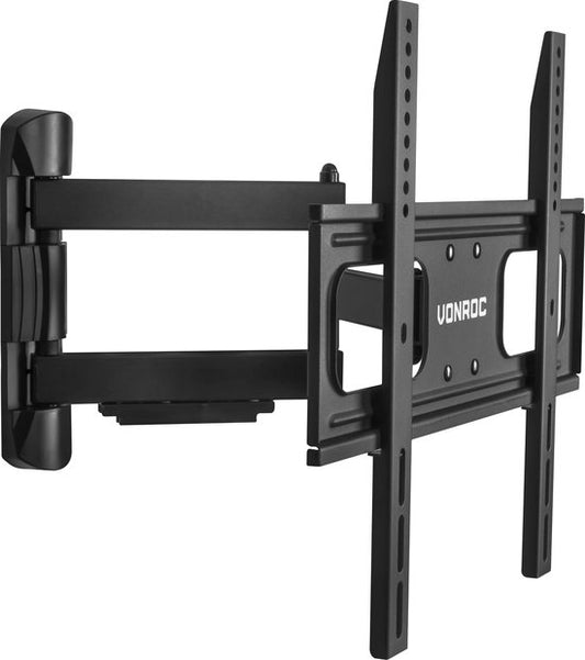 VONROC Support TV - Orientable et inclinable pour 32 à 75 pouces - Universel jusqu'à 50 kg. - Matériel de montage inclus