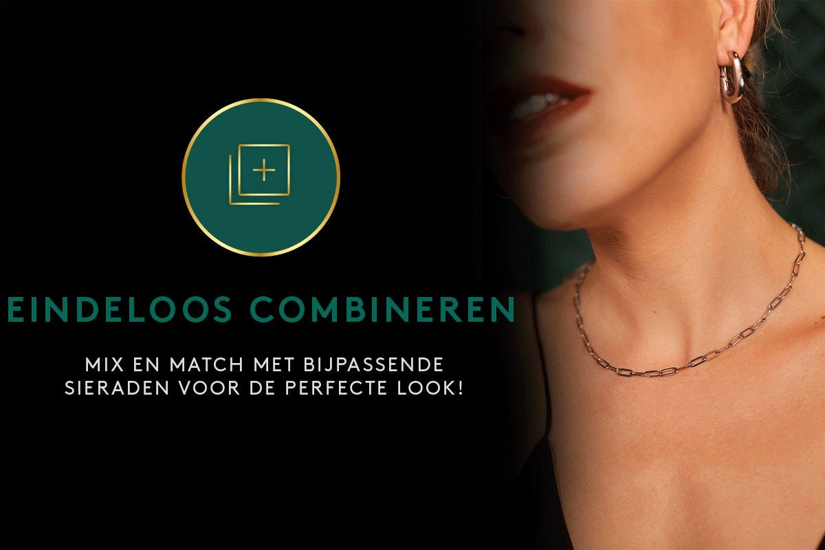 Laura Ferini Ladies Necklace Catena Silver - Silver Link Chain - 18K White Gold Plated - Necklace - Necklace - Jewellery - Accessories - Ladies Necklace