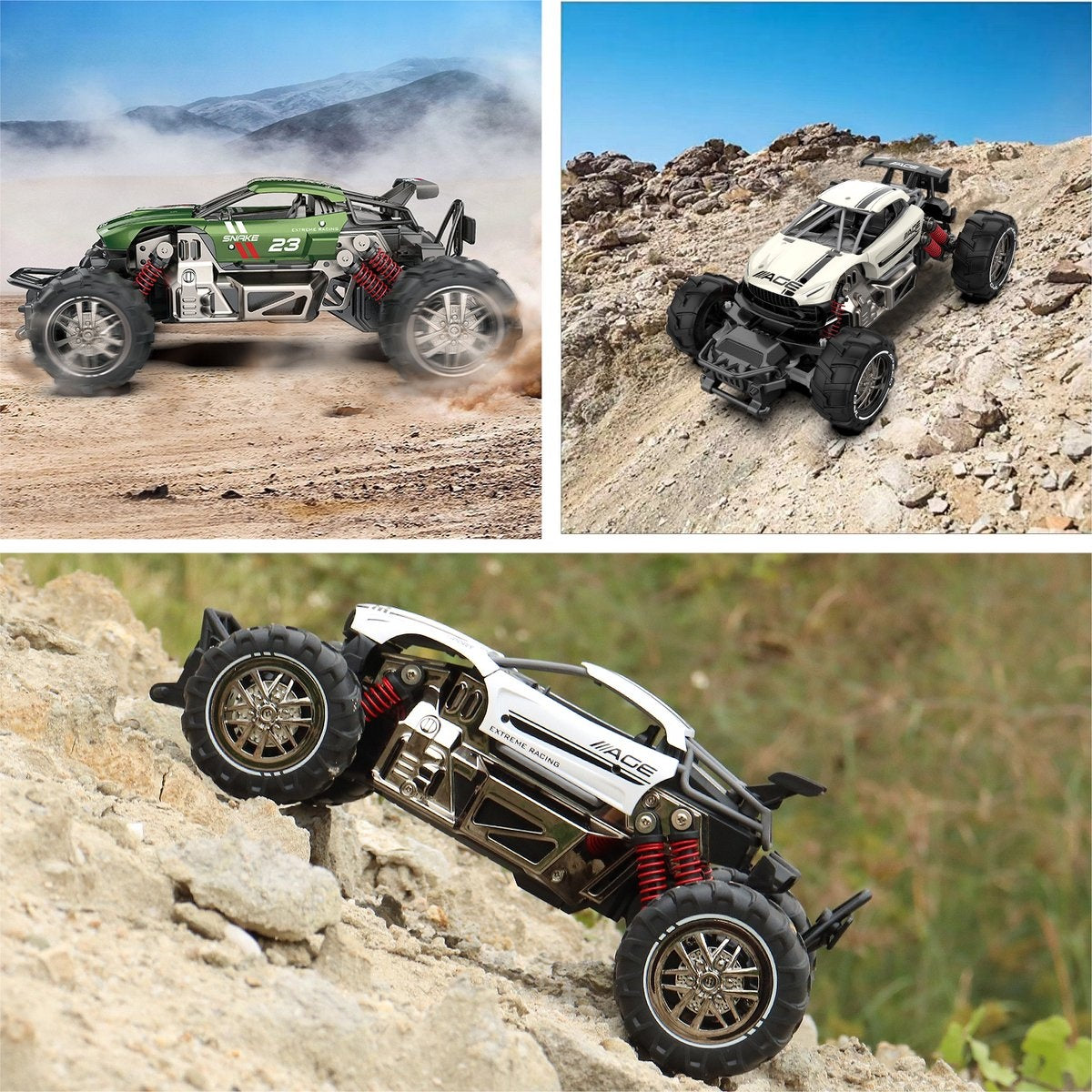 Fuegobird RC Car - Véhicule RC - voiture jouet à grande vitesse - blanc