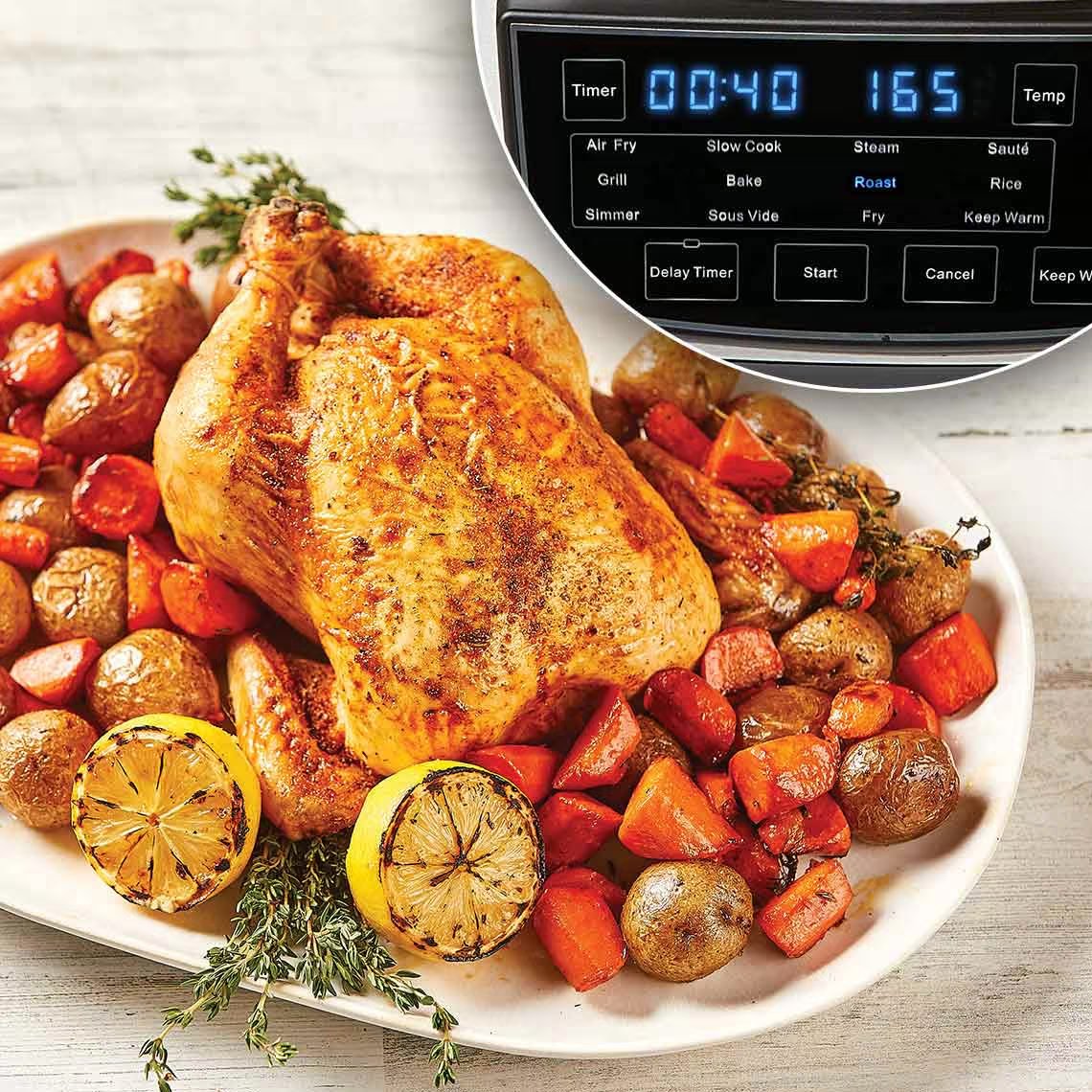Multicuiseur PowerXL MultiCooker 12-en-1 - Remplace 12 appareils de cuisine - Livre de recettes inclus - Facile à nettoyer
