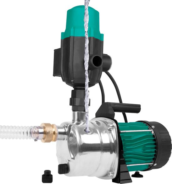 VONROC Pompe hydrophore / Pompe automatique - 1000W - 3500l/h - Avec pressostat - protection contre la marche à sec - Pour l'arrosage et l'arrosage domestique