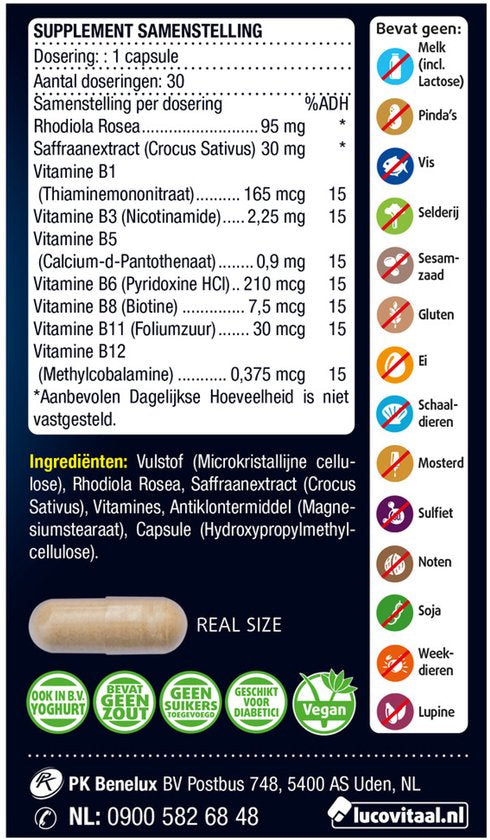 Lucovitaal Équilibre émotionnel, 30 gélules