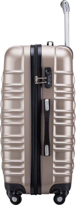 Trolley Travel Case Set / Valise Rome - 4 pièces - Champagne - ABS