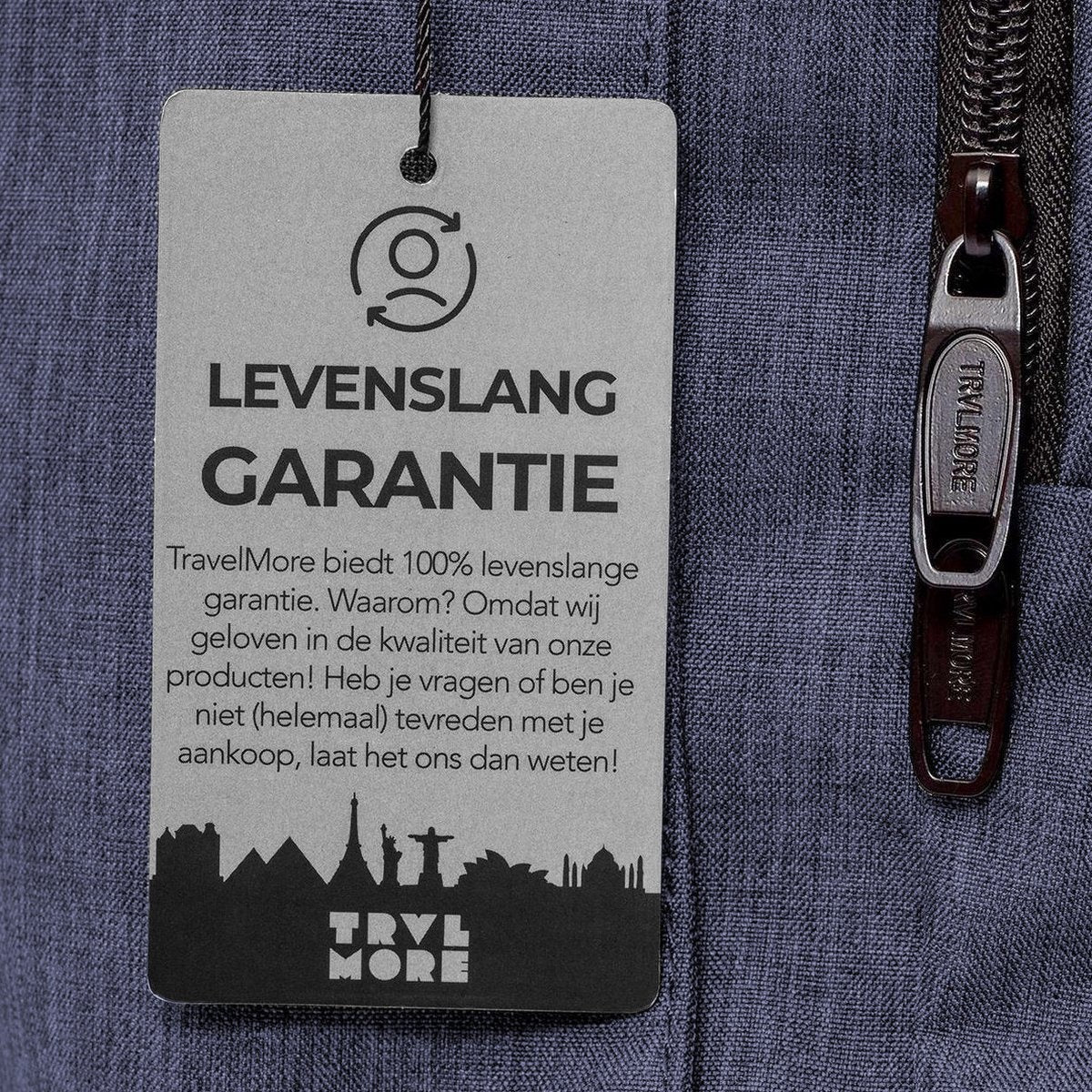 TRVLMORE Sac à dos - 36L - 17.3 inch - Sac à dos pour ordinateur portable - Sac d'école - Unisex - Splashproof Blue