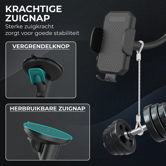 Supports de téléphone Podec Support de téléphone à ventouse pour voiture Support de téléphone GSM pour fenêtre ou tableau de bord