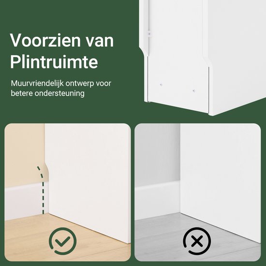 SoBuy Table de chevet, pour salon, chambre à coucher FBT111-W