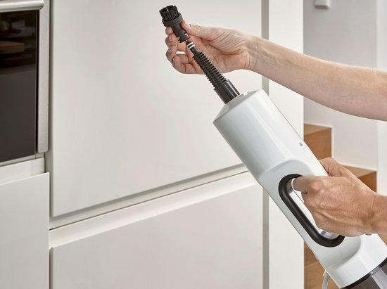 Severin SC 7142 - Nettoyeur vapeur 2 en 1 avec accessoires multifonctions - Cordon d'alimentation de 7 mètres
