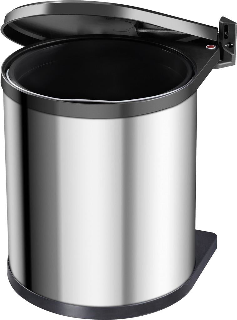 Poubelle Hailo Compact-Box M - 15 l - Poubelle encastrée - Acier inoxydable