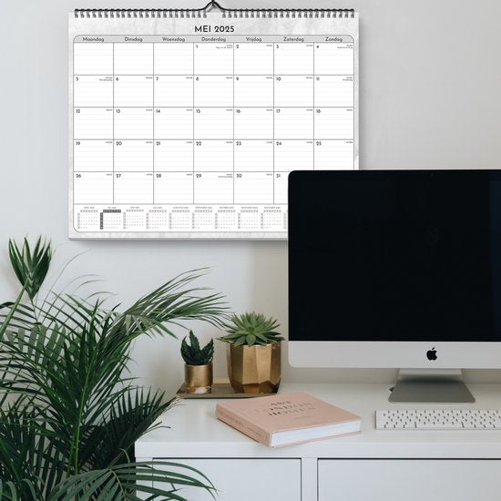 Systemyze Calendrier mensuel 2025 à suspendre 18 mois