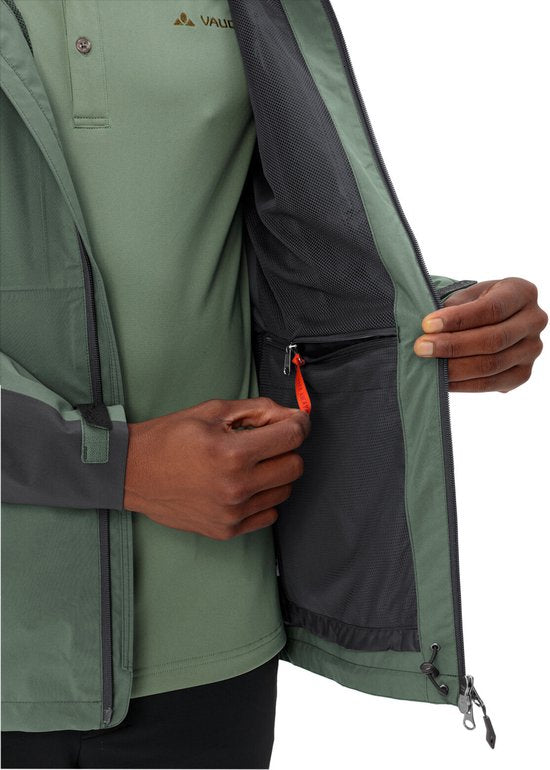 VAUDE Elope Jacket II, Hardshell Jacket, Hommes Outdoor Sports Jackets, Waterproof, Windproof, Hardshell, Hood, Regular fit