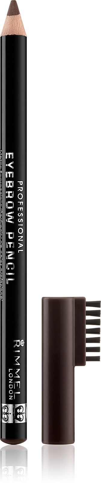 Crayon à sourcils Rimmel London Professional - 002 Hazel - Marron - Avec brosse