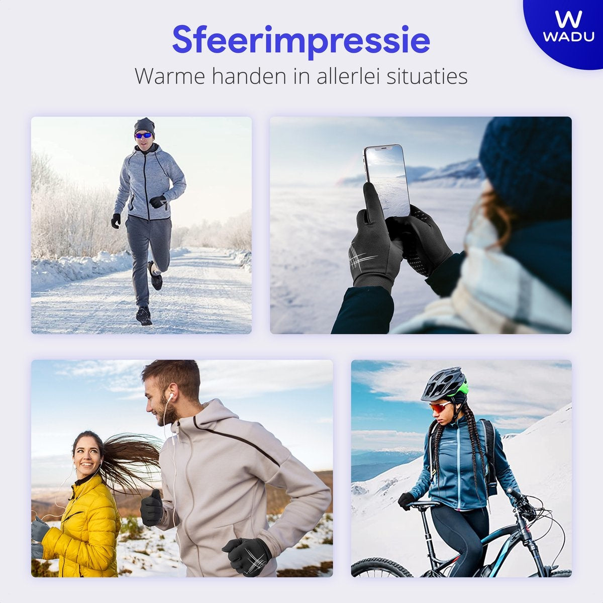 Gants pour hommes et femmes - Convient aux appareils à écran tactile - Déperlant - Gants de ski