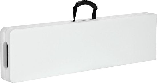 Banc de jardin pliant - 8 places - Banc pique-nique - Lot de 2 pièces - Blanc
