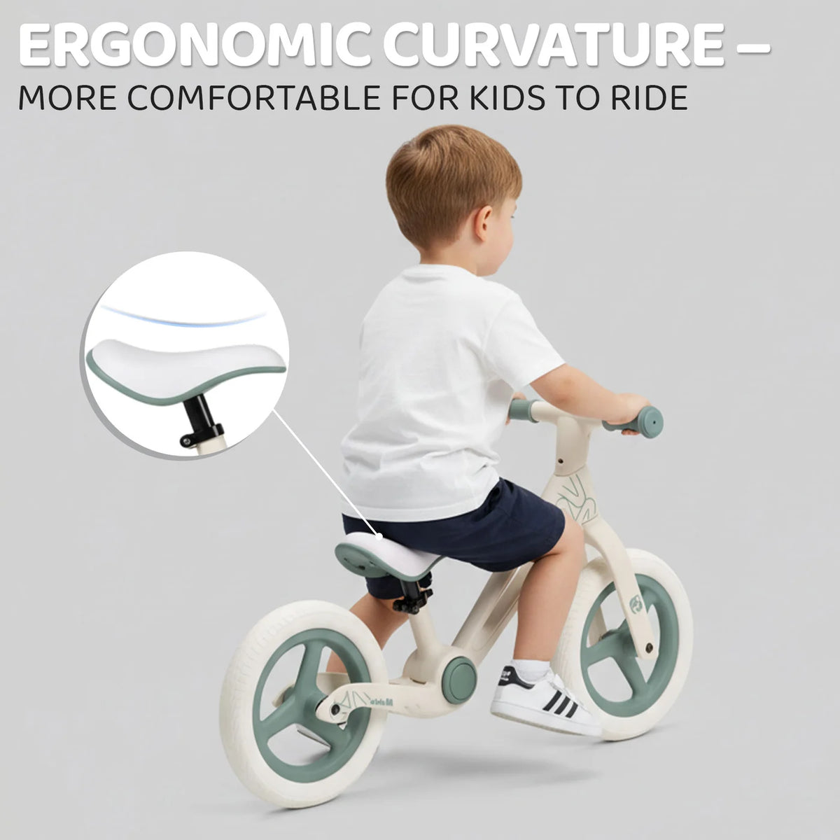 Vélo sans pédales Neuleb pour les tout-petits de 2 à 5 ans - Guidon et selle réglables - Léger - Pour garçons et filles