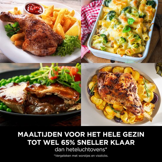 Ninja Foodi FlexDrawer Mega Double friteuse à air chaud XXL - 10,4 litres - Deux compartiments de cuisson ou une MegaZone - Friteuse à air chaud - Blanc - AF500EUWH