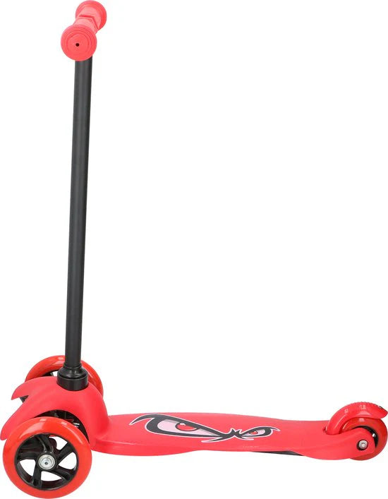 Trottinette enfant - No Fear Kids -3 roues - 2 à 5 ans - Poids max 20 kg - Hauteur guidon à 66 cm - Aluminium - Rouge