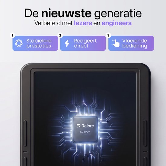 Liseuse Relore à écran tactile de 6 pouces - Capacité de stockage de plus de 1 000 livres électroniques - Remplace les liseuses Kobo Clara, Kindle et Pocketbook