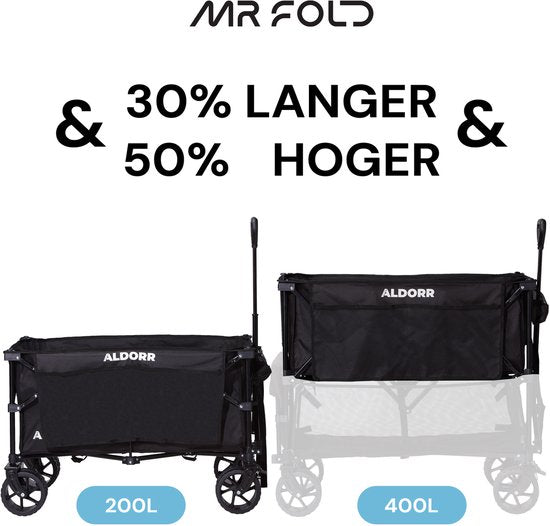 Mr Fold Bolderkar - XXL - Pliable - 400L - Beige