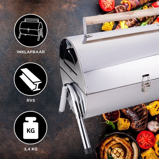 BBQ Collection barbecue portable au charbon de bois - pliable - 42x29.5x37cm