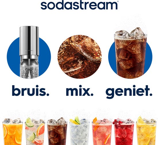 Machine à eau gazeuse Sodastream Enso en acier inoxydable