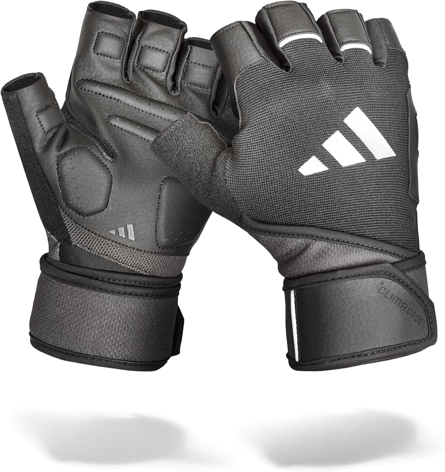 Gants d'entraînement Adidas Wrist Wrap - Taille L - Noir - Rembourrés