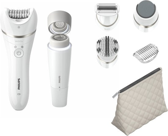 Philips Beautyset 9000 – Épilateur complet, épilateur pour le visage et appareil de pédicure pour une peau lisse - BRE770/92