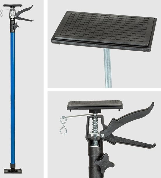 TecTake - set van 4 plafondsteunen - bouwstempel - 115 - 290 cm - blauw - 402400