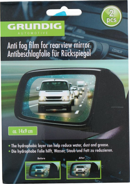 Grundig Anti Fog Film - 2 pièces - Film anti-condensation - Transparent