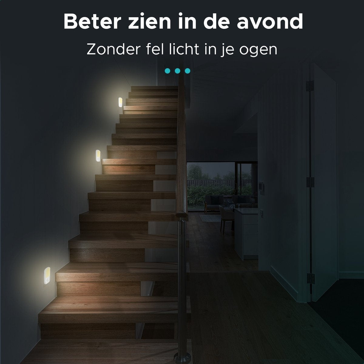 Qumax LED Night Light Socket 4 pcs - Veilleuse dimmable avec capteur - Veilleuse de chambre de bébé - Capteur jour et nuit - Enfants et bébés - Blanc