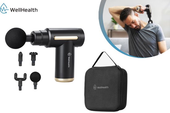 Wellhealth - Mini pistolet de massage rechargeable pour des muscles souples - Mini pistolet de massage