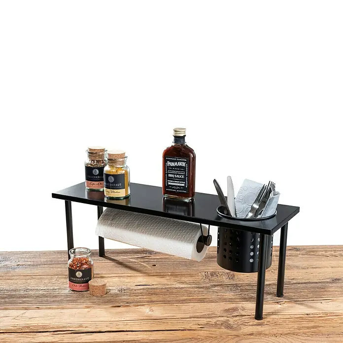 Étagère de cuisine universelle Wenko Blanco - Avec porte-rouleau - Pour les accessoires de cuisine