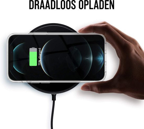 Étui transparent pour téléphone Podec, compatible avec l'iPhone 12 Pro Max : étui transparent et film de protection d'écran en verre