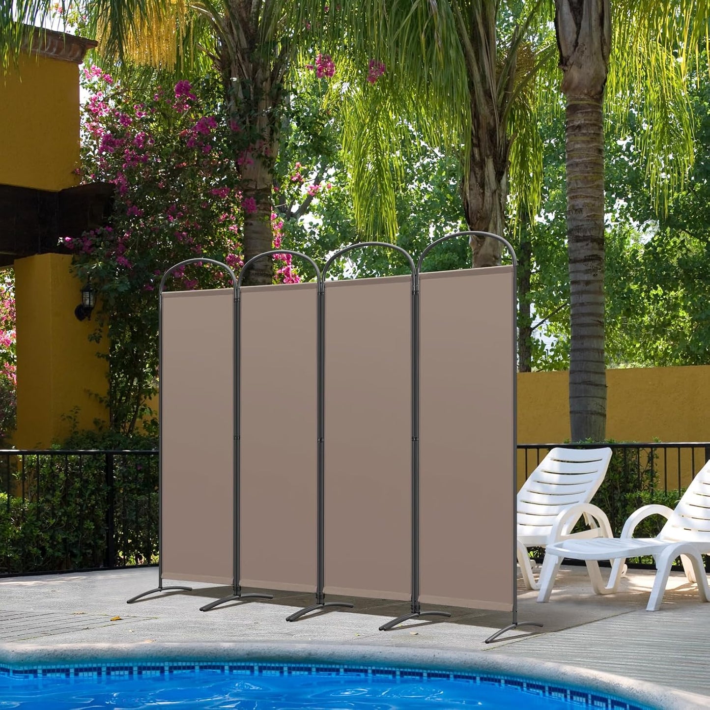 Angel Living Paravent - 4 Panneaux - 224 x 182 cm - Marron