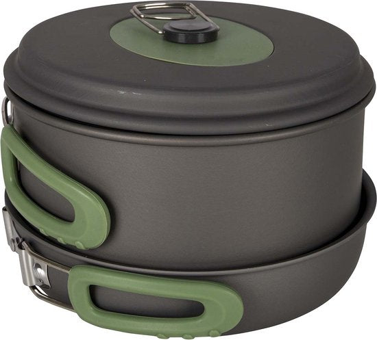 Bo-Camp - Batterie de cuisine - Explorer - 3 pièces - Anodisation dure - Aluminium