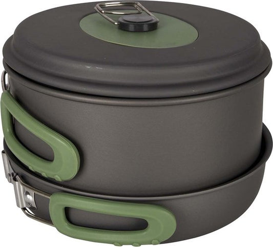 Bo-Camp - Batterie de cuisine - Explorer - 3 pièces - Anodisation dure - Aluminium