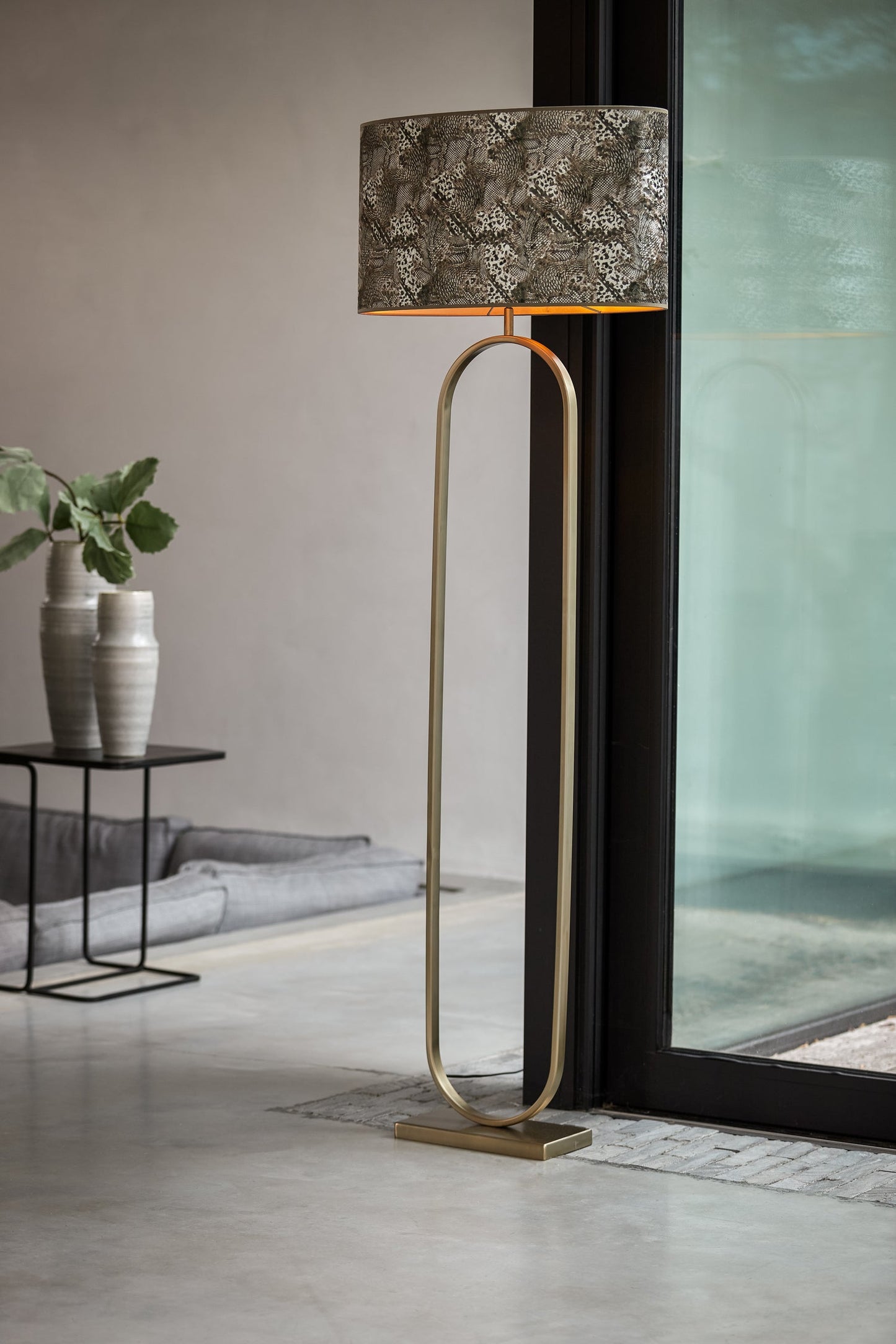 Light & Living lampadaire Jamiri - 37 x 15 x 140 cm - Or