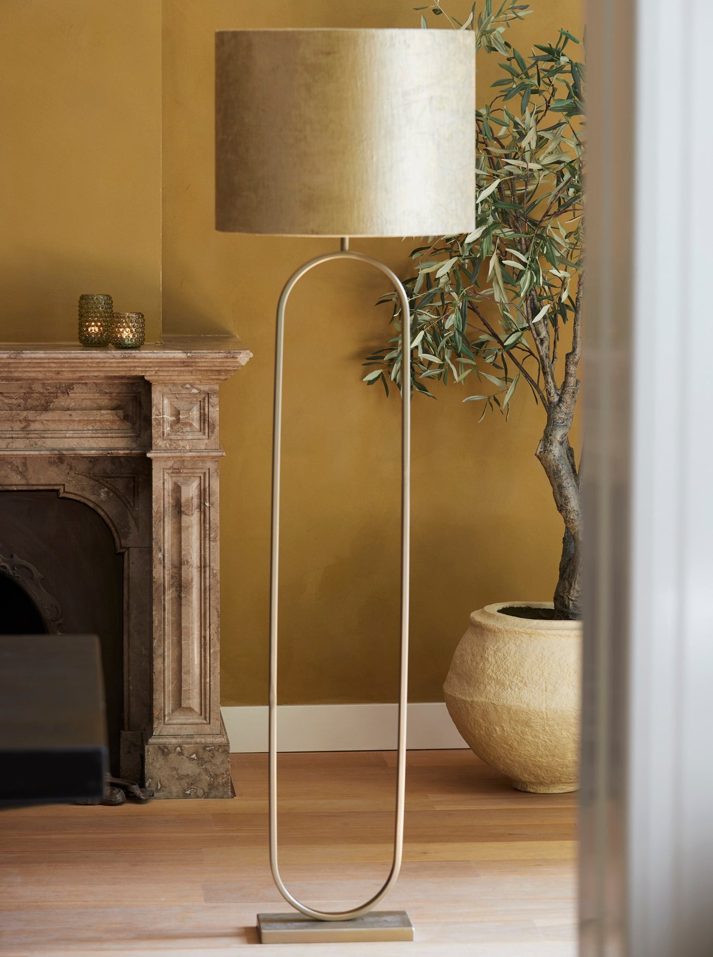 Light & Living lampadaire Jamiri - 37 x 15 x 140 cm - Or