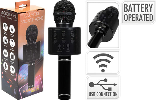 Microphone Karaoke FM - Noir