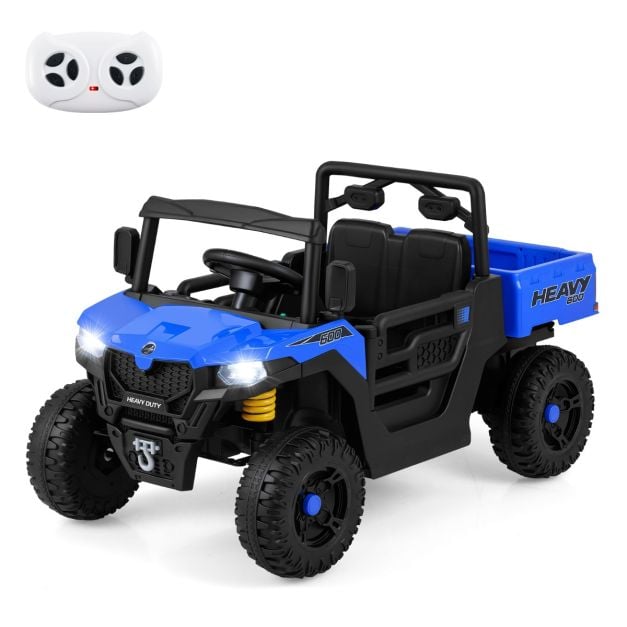 Coast Electric Child Car 12V - Voiture à bascule avec télécommande 106 x 60 x 59 cm - Bleu foncé