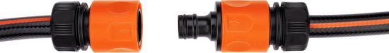BLACK+DECKER Tuyau d'arrosage interconnectable - ⌀ 3.2 x 5.2 CM - Permet de connecter 2 tuyaux - Noir