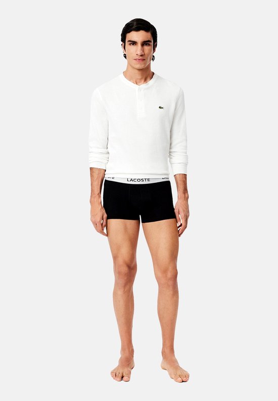 Boxers 3P Lacoste pour homme, noirs