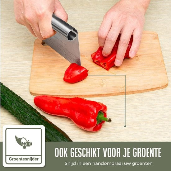 COOCK - Grattoir à pâte en acier inoxydable - Grattoir à pâte - Coupe-légumes - Couteau à pizza - Coupe-pâte - Grattoir pour gâteaux et tartes