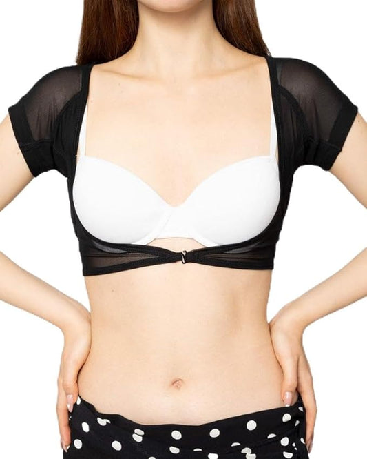 Haut anti-transpiration en fibre pour femme - Débardeur anti-transpiration avec coussinets sous les bras PRO et traitement à l'argent - MicroModal - XS