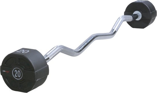Barre d'haltères Lifemaxx PU EZ Curl 35 kg