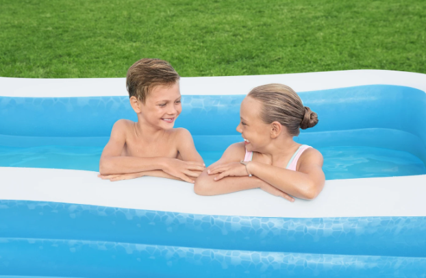 Piscine familiale Bestway bleue rectangulaire 305 x 183 x 56 cm