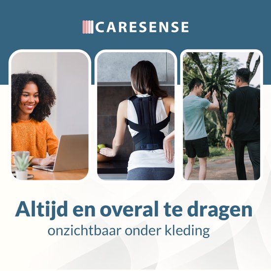 Caresense Back Brace Male & Female Adjustable - Posture corrector - Shoulder braces - Posture correction brace - size L