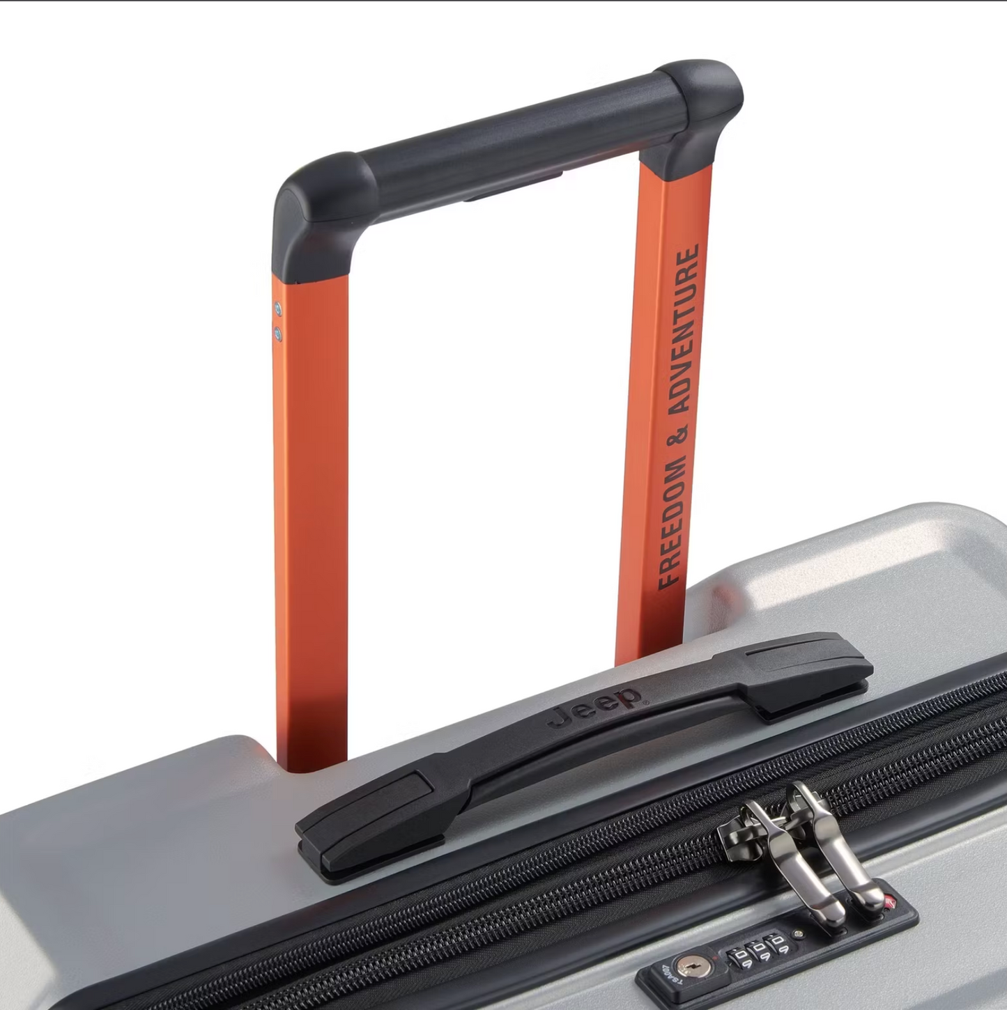 Jeep Trolley extensible XL 122L - Argent - 81 x 53 x 33-36 cm - Verrouillage TSA