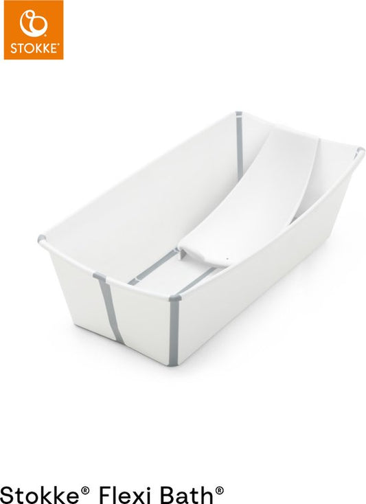 Ensemble Stokke® Flexi Bath® X-Large - Flexi Bath® XL + support pour nouveau-né - Blanc