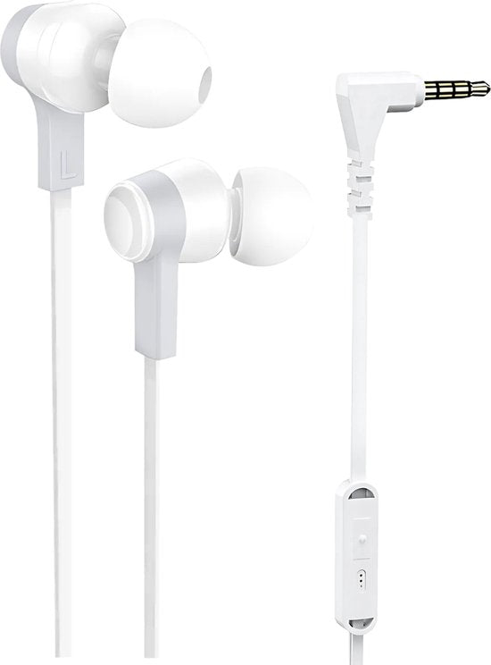 Golden Sound Ecouteurs filaires - Embouts en silicone - Prise jack 3,5 mm - Ecouteurs avec fil et microphone